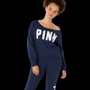 🫐Victoria's Secret PINK Fleece Cropped Sweatshirt🫐